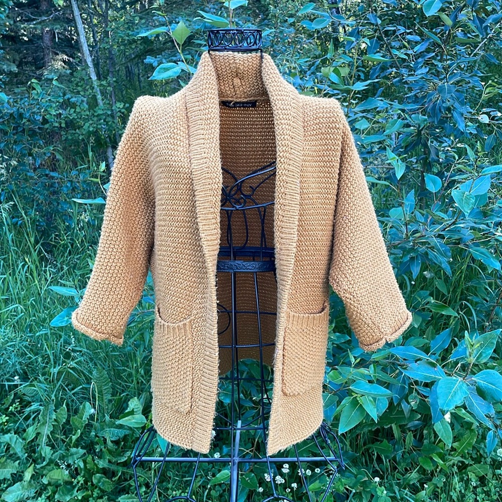 The Skinny Erinn Cardigan Mustard Yellow